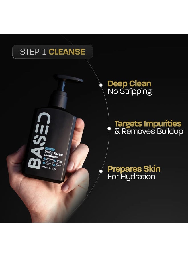 Based Daily Facial Cleanser for Men - Deep Cleaning Formula with Bamboo Charcoal & Willow Bark - Removes Buildup Without Stripping - Clear Skin (6.8 Fl Oz Pack of 1) - Image 3